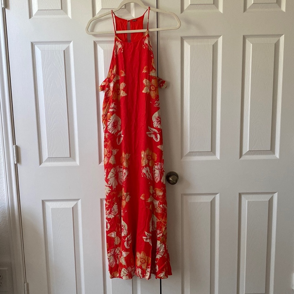 Free people Orange dress for beach.